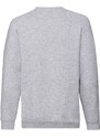 Gray children's sweatshirt Raglan Sweat Fruit of the Loom