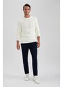 DEFACTO Standard Fit Crew Neck Knitwear Pullover