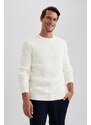 DEFACTO Standard Fit Crew Neck Knitwear Pullover