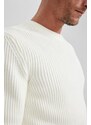 DEFACTO Standard Fit Crew Neck Knitwear Pullover