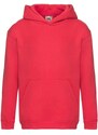 Czerwona bluza dziecięca Hooded Sweat Fruit of the Loom