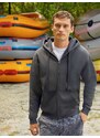 Grey Men's Hoodie Premium Fruit of the Loom