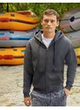 Grey Men's Hoodie Premium Fruit of the Loom