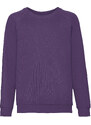 Fioletowa bluza dziecięca Raglan Sweat Fruit of the Loom