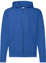 Blue Zippered Hoodie Classic Fruit of the Loom