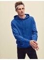 Blue Men's Hooded Hoodie Sweat Fruit of the Loom