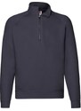 Granatowa bluza męska Zip Neck Sweat Fruit of the Loom