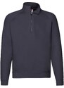 Granatowa bluza męska Zip Neck Sweat Fruit of the Loom