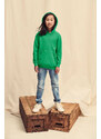 Green children's sweatshirt Classic kangaroo Fruit of the Loom