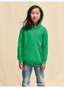 Green children's sweatshirt Classic kangaroo Fruit of the Loom