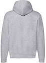 Light grey men's hoodie Premium Fruit of the Loom