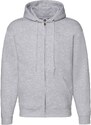 Light grey men's hoodie Premium Fruit of the Loom