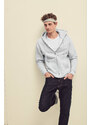 Light grey men's hoodie Premium Fruit of the Loom