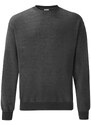 Dark Grey Men's Sweatshirt Set-in Sweat Fruit of the Loom