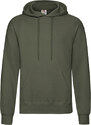 Oliwkowa bluza męska Hooded Sweat Fruit of the Loom