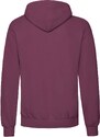 Burgundy men's sweatshirt Hooded Sweat Fruit of the Loom