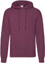 Burgundy men's sweatshirt Hooded Sweat Fruit of the Loom