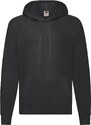 LCzarna bluza męska z kapturem Lightweight Hooded Sweat Fruit of the Loom