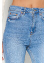 Trendyol modré džíny s nízkým pasem