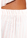 Trendyol Curve Pink Striped Woven Pajamas Set