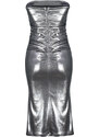 Trendyol Anthracite Metallic Look Skirt