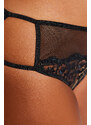 Trendyol Curve Black Mesh Detailed Panties