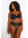 Trendyol Curve Black Mesh Detailed Panties