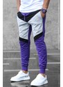 Madmext Color Block Purple Tracksuit 2927