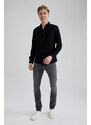 DEFACTO Slim Fit Cotton Long Sleeve Shirt