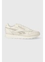 Kožené sneakers boty Reebok CL Leather béžová barva