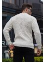 Madmext Bone Color Basic Knitwear Men's Sweater 5990