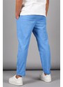 Madmext Blue Muslin Fabric Men's Basic Trousers 5491