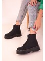 Soho Black Matte Women's Boots & Booties 17544