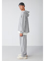 Leox Men's Comfort Fit Embroidered Hooded Grimelange Tracksuit Set