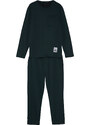 Trendyol Green Regular Fit Label Detailed Knitted Pajamas Set