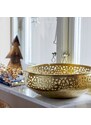 Zlatá kovová dekorativní mísa Bloomingville Aisha 35,5 cm