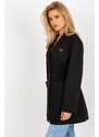 MladaModa Dámský kabát ve stylu saka model 12819 černý