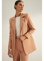 Trendyol Mink Premium Regular Lined Woven Blazer Jacket