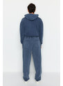 Trendyol Indigo Limited Edition Oversize Wash Effect 100% Cotton Sweatpants
