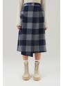 SUKNĚ WOOLRICH CHECK WOOL SKIRT