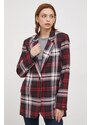 Sako Tommy Hilfiger vínová barva, oversize