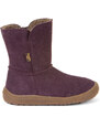 Zimní kozačky Froddo barefoot tex suede PURPLE dětské AW23