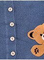 MODOVO Dětský svetr s medvídkem modrý