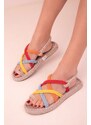 Soho Women's Beige-Multi Sandals 14737