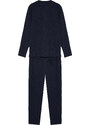 Trendyol Indigo Regular Fit Waffle Knitted Pajama Set