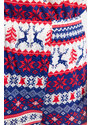 Trendyol Multicolored 100% Cotton Christmas Theme Tshirt-Pants, Knitted Pajamas Set