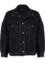 Trendyol Black Oversized Denim Jacket