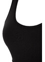 Trendyol Black Medium Support/Shaping Back Pocket Detail Knitted Sports Bra