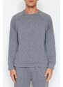 Trendyol Dark Gray Regular Fit Knitted Pajamas Set