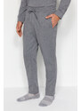 Trendyol Dark Gray Regular Fit Knitted Pajamas Set